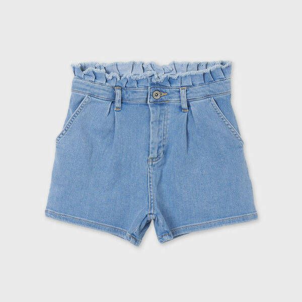 6273-5 MAYORAL Krótkie spodnie z wysokim stanem denim