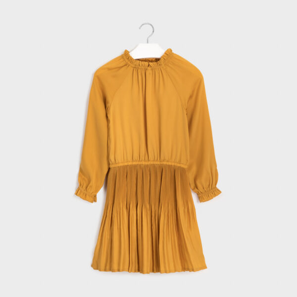 7968-69 MAYORAL Satynowa sukienka dla dziewczyny