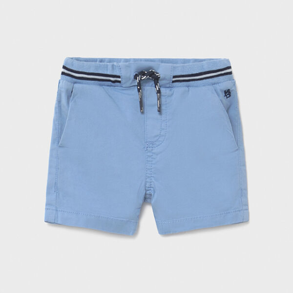 1245-45 MAYORAL Bermudy z serży z paskiem