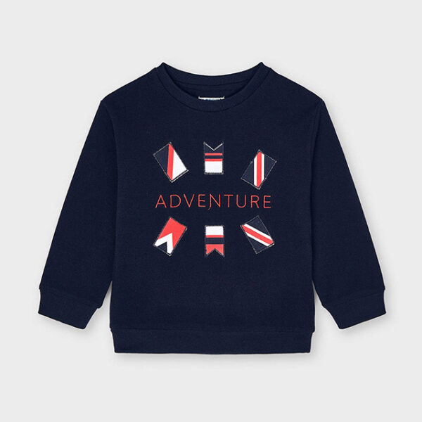 3401-32 MAYORAL Bluza chłopięca z piki z flagami