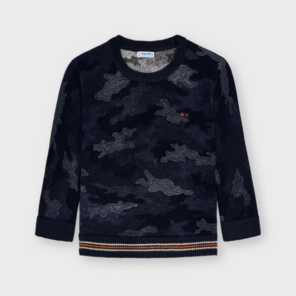 4363-36 MAYORAL Sweter z nadrukiem dla chłopca