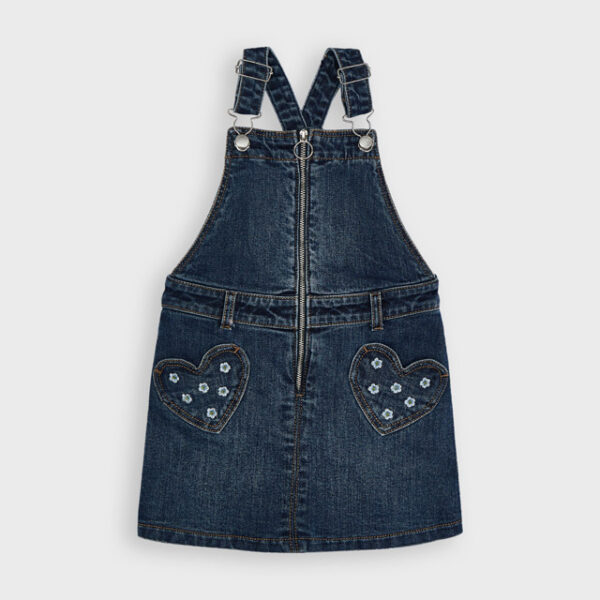 4911-63 MAYORAL Spódnica ogrodniczka jeansowa dla dziewczynki