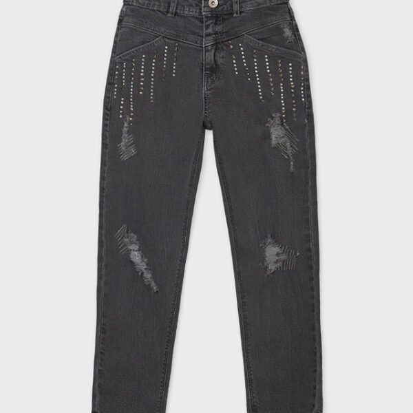 7561-62 MAYORAL Długie spodnie jeansowe slouchy