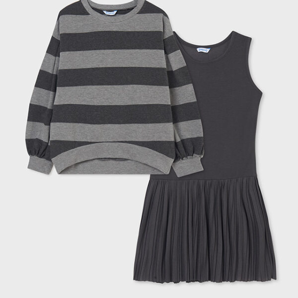 7909-50 MAYORAL Sukienka łączona w paski