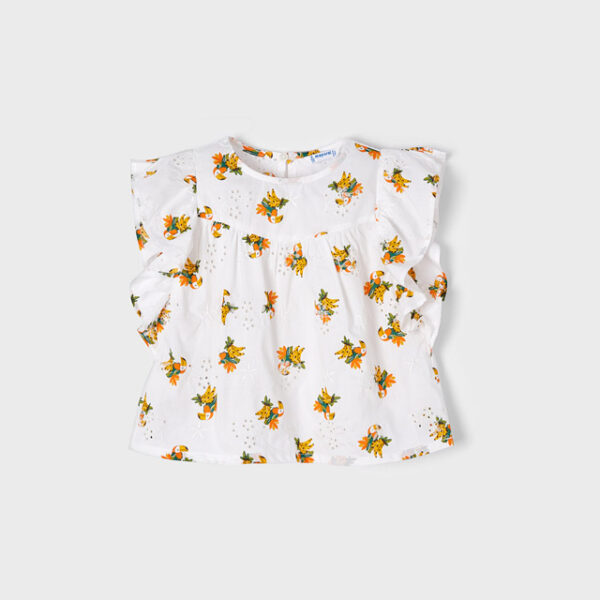 3132-4 MAYORAL Bluzka z nadrukiem dla dziewczynki