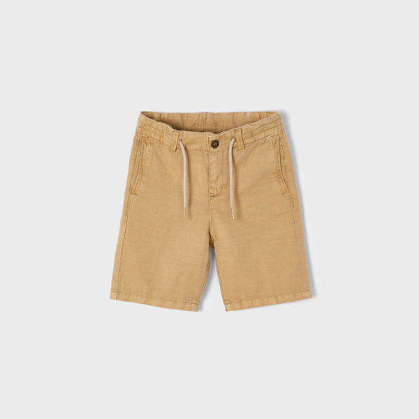 3249-12 MAYORAL Bermudy lniane z serży dla chłopca