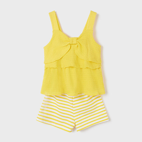 6228-59 MAYORAL Komplet z szortami w paski