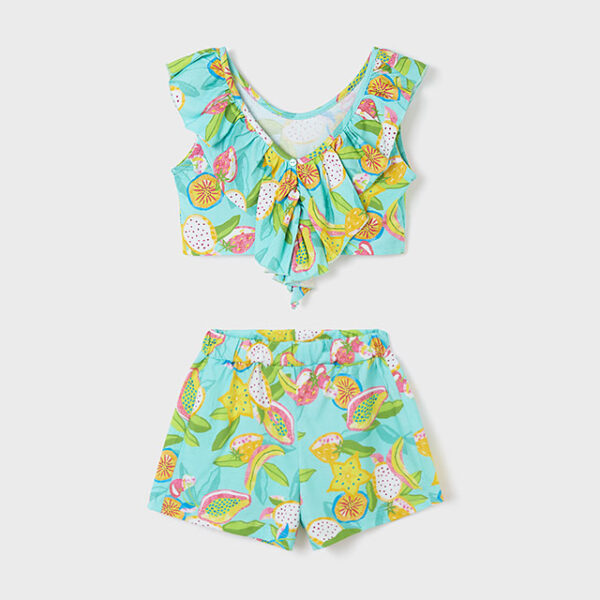 6230-6 MAYORAL Komplet z szortami z nadrukiem ECOFRIENDS