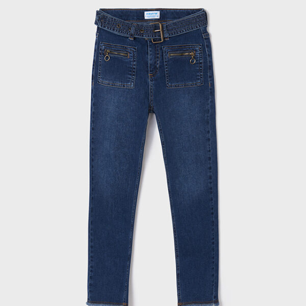 6571-38 MAYORAL Długie spodnie jeansowe dla dziewczynki