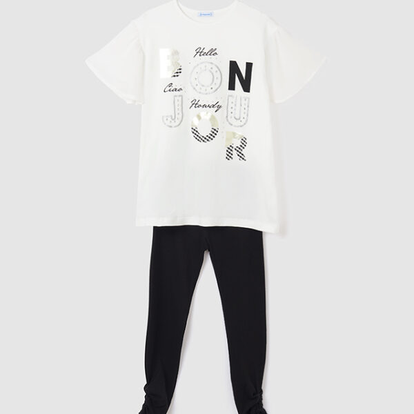 6740-10 MAYORAL Komplet leginsy dzianinowe ściągacz