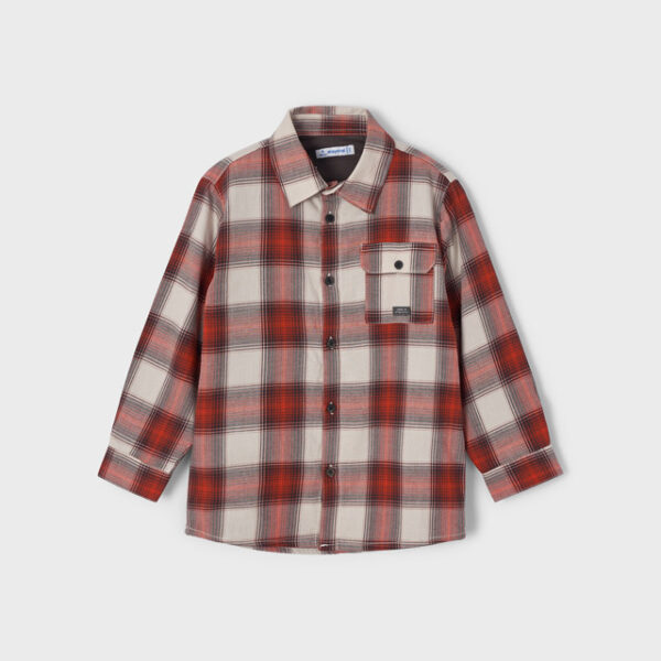 4183-80 MAYORAL Koszula w kratę ECOFRIENDS