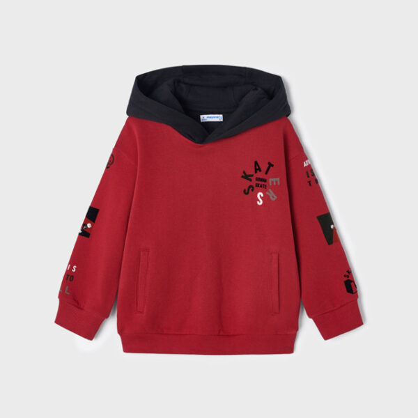 4449-86 MAYORAL Bluza kontrastowa z kapturem