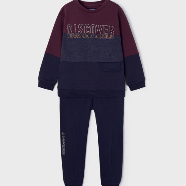 4843-10 MAYORAL Dres z bluzą pasy dla chłopca