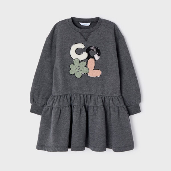 4973-22 MAYORAL Sukienka z falbanką ECOFRIENDS