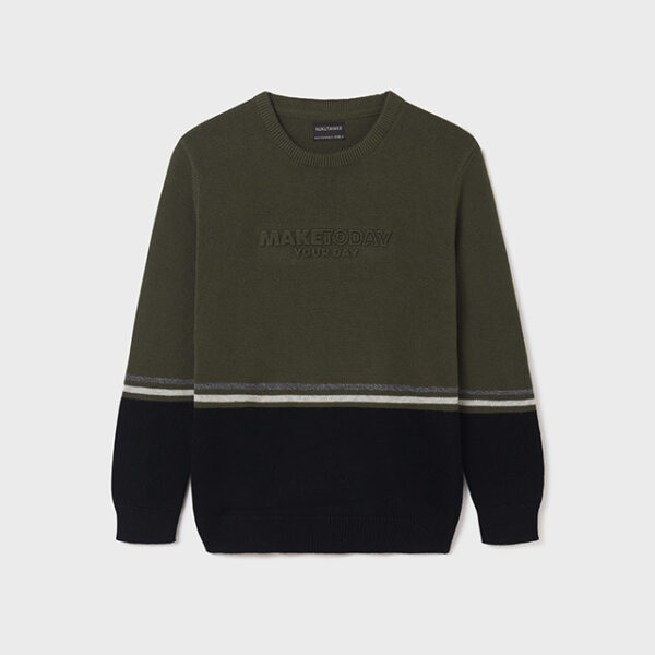 7364-72 MAYORAL  Sweter w kolorowe pasy dla chłopca