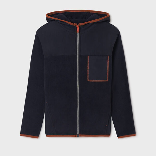 7466-58 MAYORAL Bluza z polaru z kontrastem dla chłopca