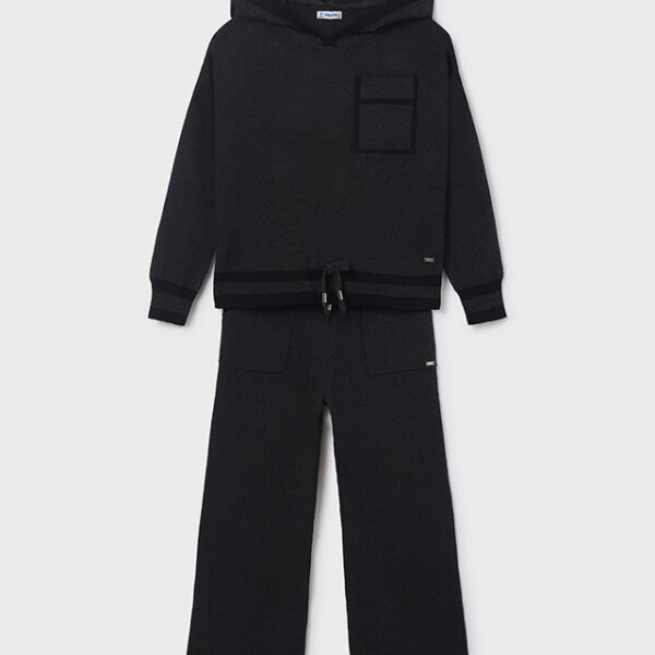 7827-69 MAYORAL Dres trykotowy z kieszeniami dla dziewczynki