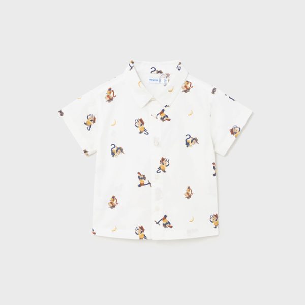 1112-82 MAYORAL Koszula krótki rękaw nadruk