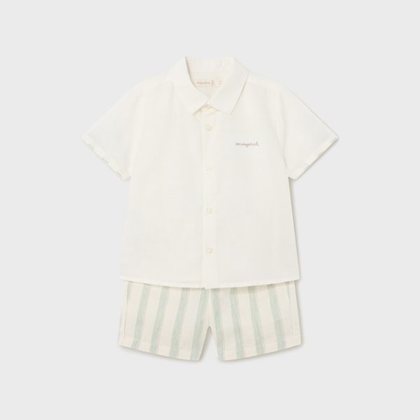 1248-44 MAYORAL Komplet z bermudami lnianymi