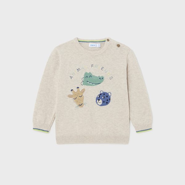 1384-37 MAYORAL Sweterek intarsja