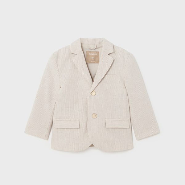 1444-50 MAYORAL Marynarka len wizytowa