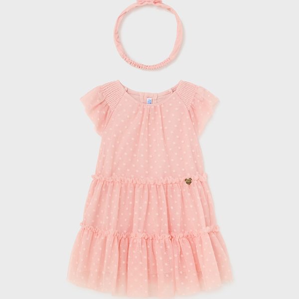 1920-35 MAYORAL Sukienka tiul z opaską