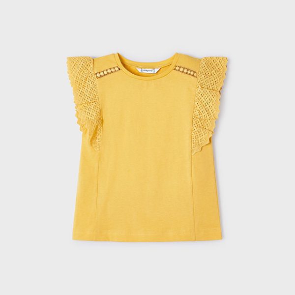 3082-25 MAYORAL Koszulka krótki rękaw z gipiurą