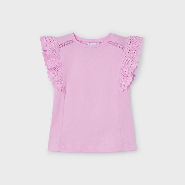 3082-28 MAYORAL Koszulka krótki rękaw z gipiurą