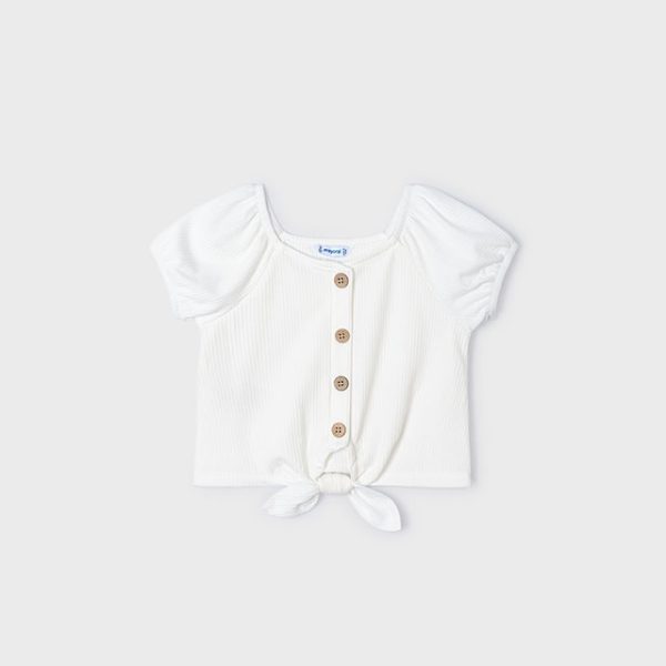 3086-32 MAYORAL Koszulka krótki rękaw dzianina ściągaczowa