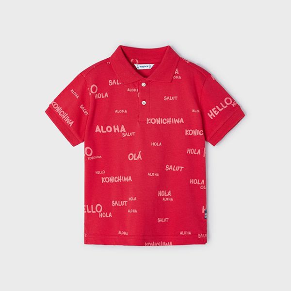 3107-38 MAYORAL Polo krótki rękaw nadruk