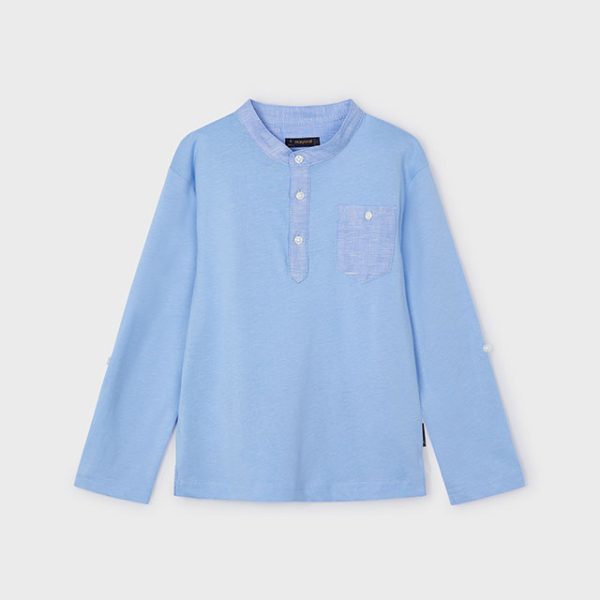 3181-44 MAYORAL Polo długi rękaw stójka