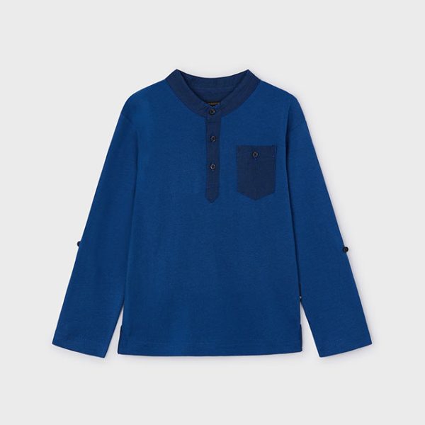 3181-45 MAYORAL Polo długi rękaw stójka