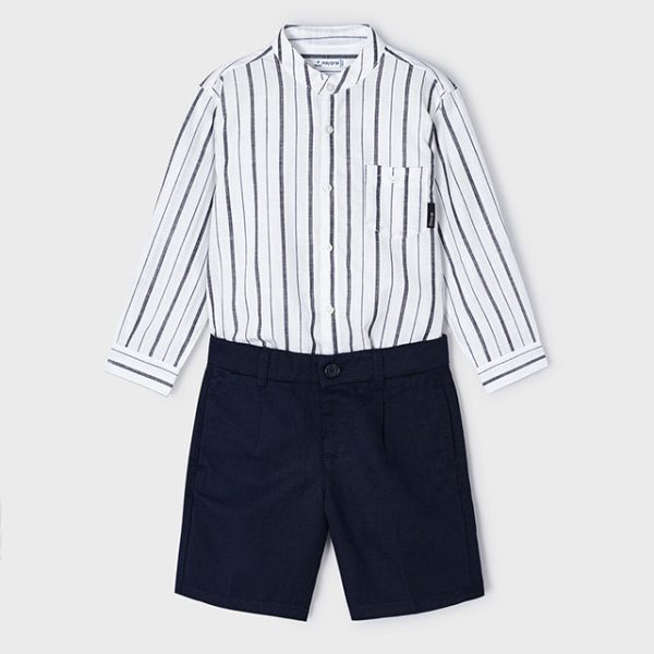 3281-34 MAYORAL Komplet z bermudami i koszulą