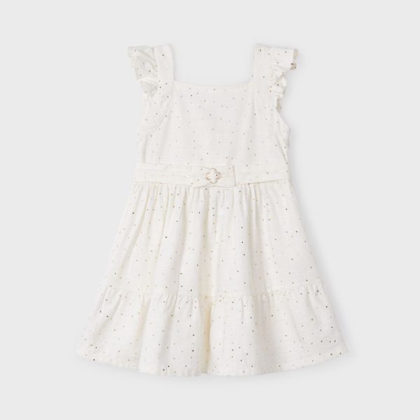 3956-52 MAYORAL Sukienka puff foil