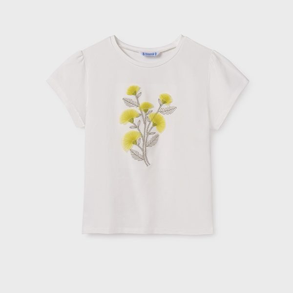 6012-49 MAYORAL Koszulka z krótkim rękawem hafty