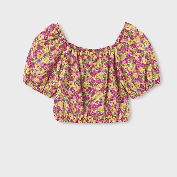 6103-28 MAYORAL Bluzka z kwiatami