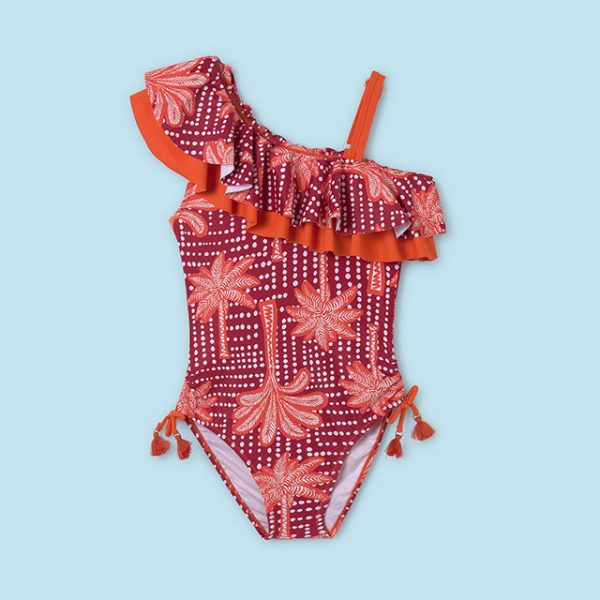 6764-88 MAYORAL Kostium kąpielowy z falbankami