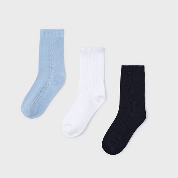 10705-18 MAYORAL Zestaw 3 par skarpetek