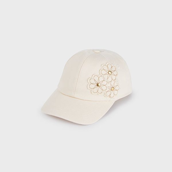 10721-92 MAYORAL Czapka serża z kwiatem