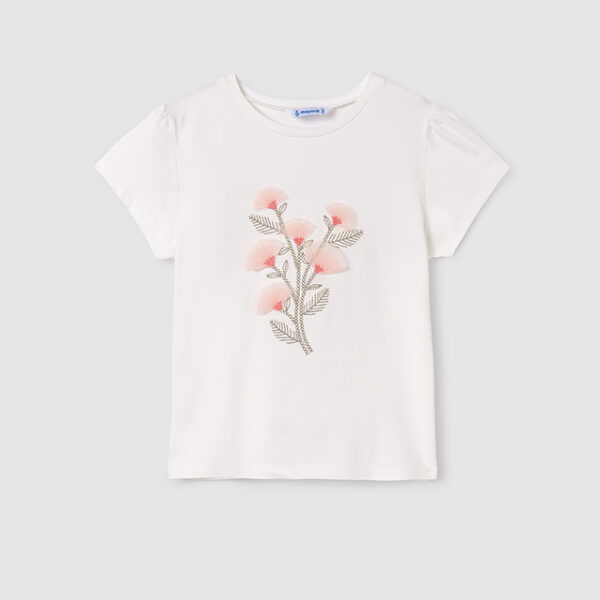 6012-48 MAYORAL Koszulka z krótkim rękawem hafty