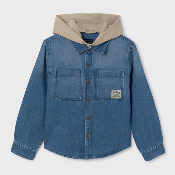 6120-5 MAYORAL Koszula denim kaptur