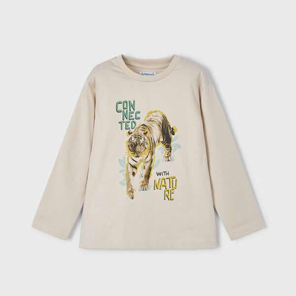 3052-29 MAYORAL Koszulka długi rękaw nature