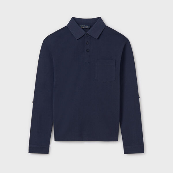 6135-55 MAYORAL Polo długi rękaw granit