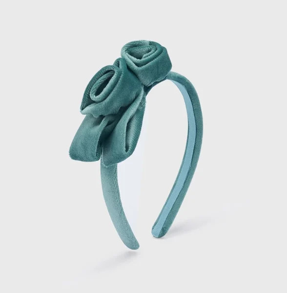 10291-76 MAYORAL Opaska aksamitna zielona